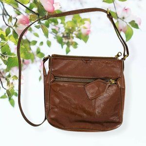 Marc by Marc Jacobs Brown Leather Crossbody Purse